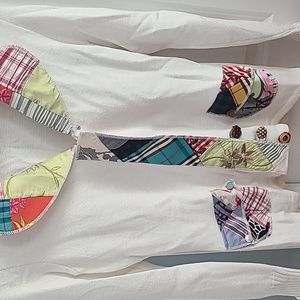 Elaris multi color zip front sweater